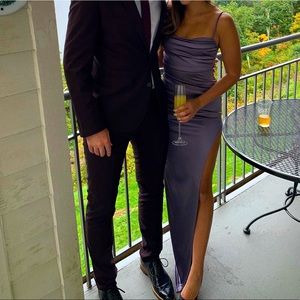 Windsor Purple Slit dress